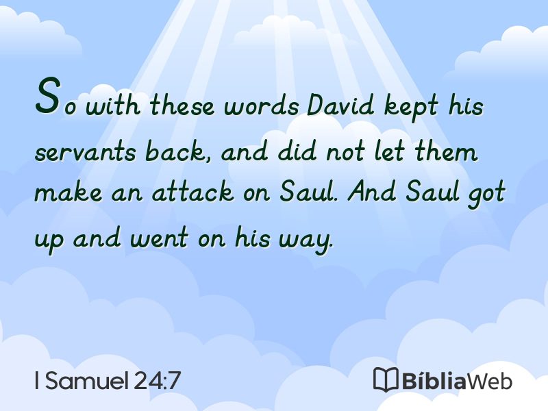 I Samuel 24:7 em imagem para compartilhar