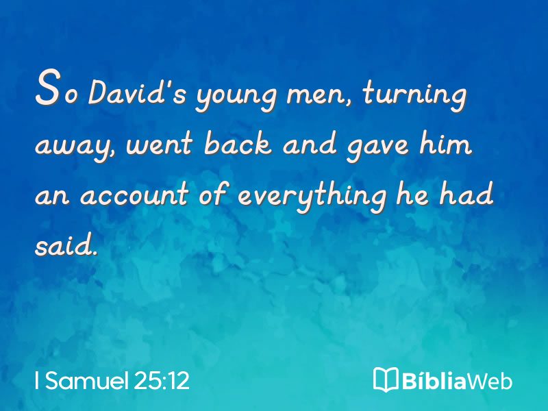 I Samuel 25:12 em imagem para compartilhar