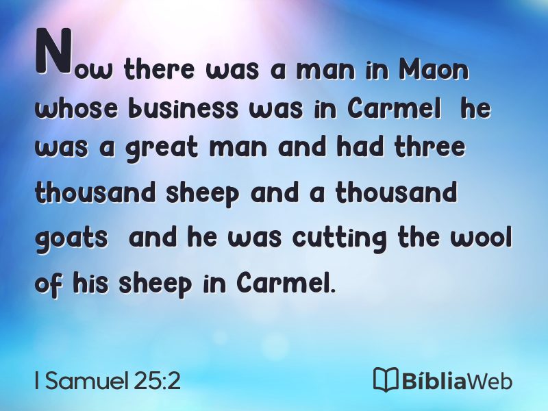 I Samuel 25:2 em imagem para compartilhar