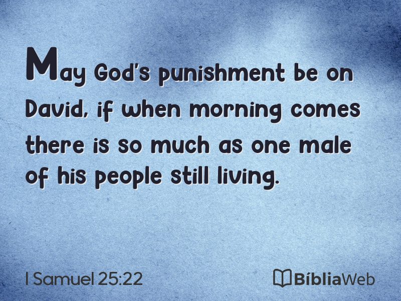 I Samuel 25:22 em imagem para compartilhar