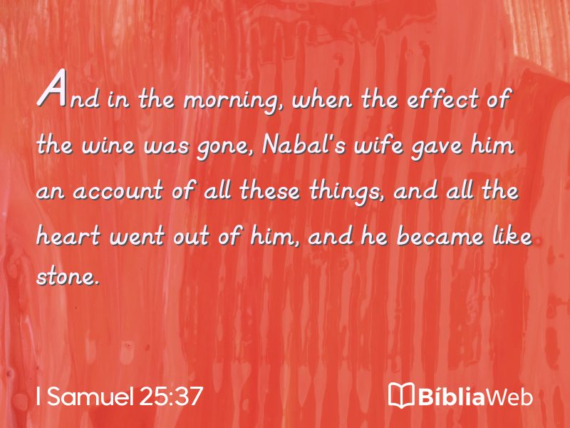 I Samuel 25:37 em imagem para compartilhar