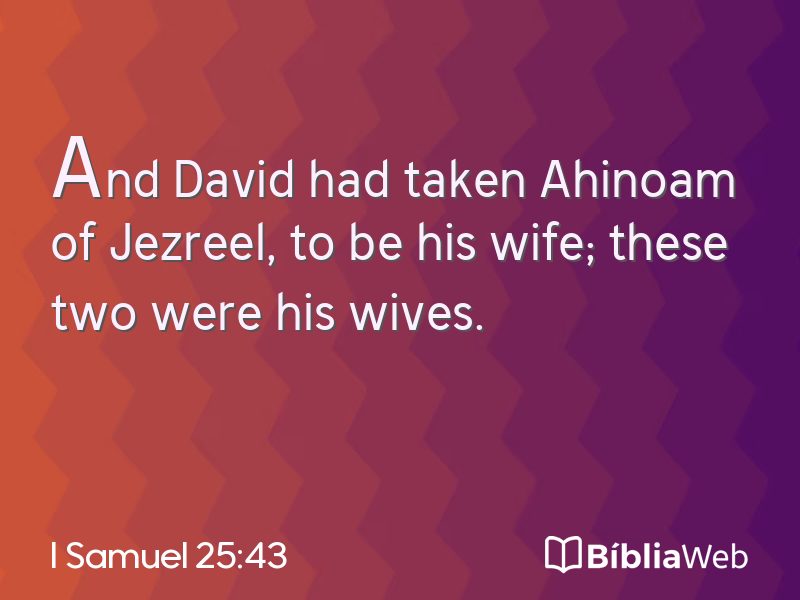 I Samuel 25:43 em imagem para compartilhar