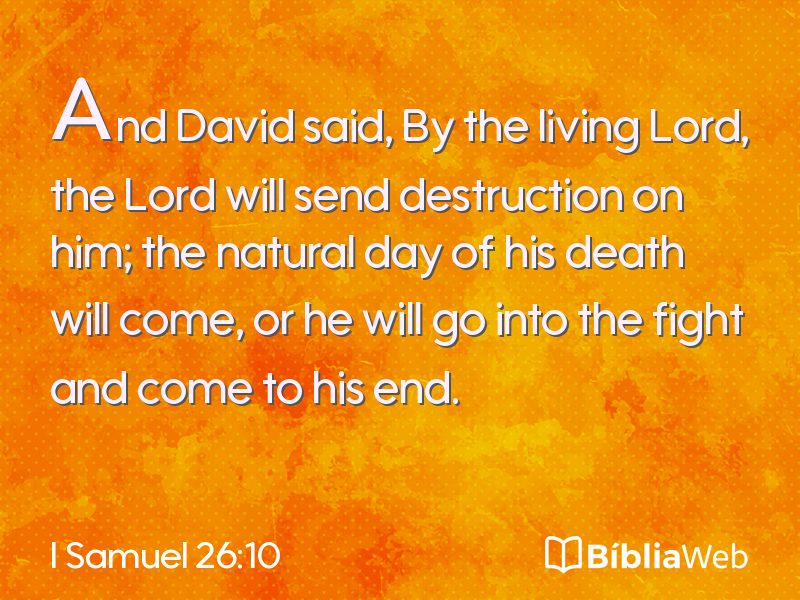 I Samuel 26:10 em imagem para compartilhar