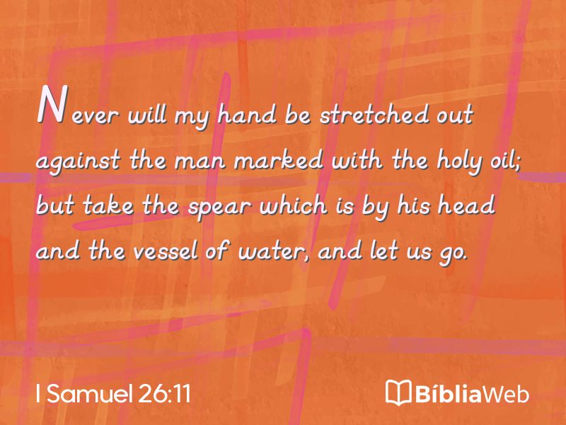 I Samuel 26:11 em imagem para compartilhar