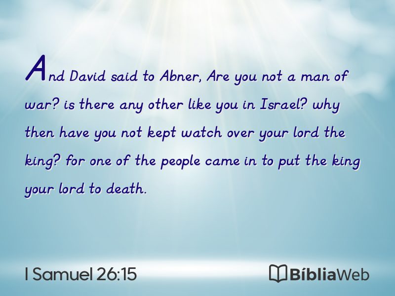 I Samuel 26:15 em imagem para compartilhar