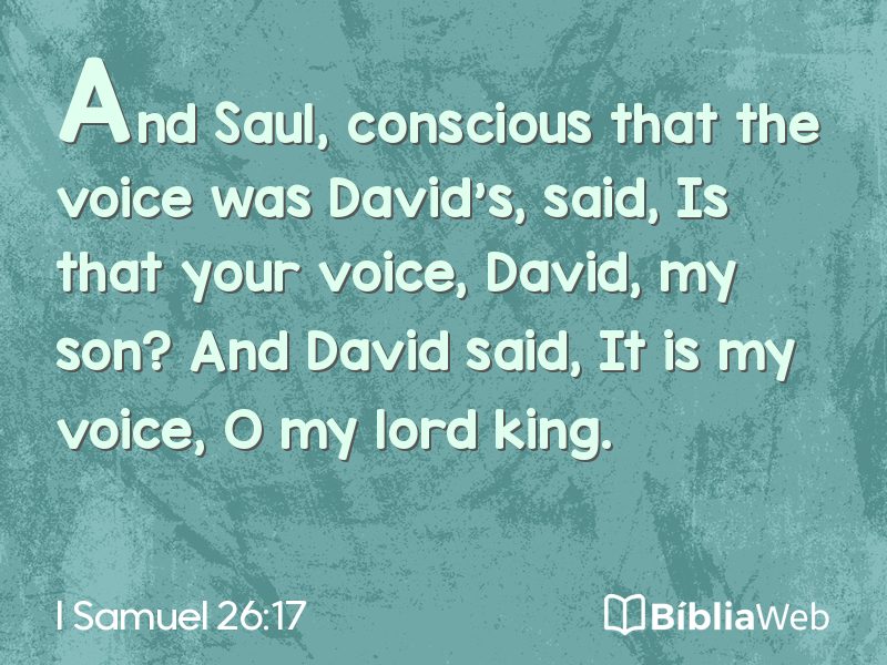 I Samuel 26:17 em imagem para compartilhar