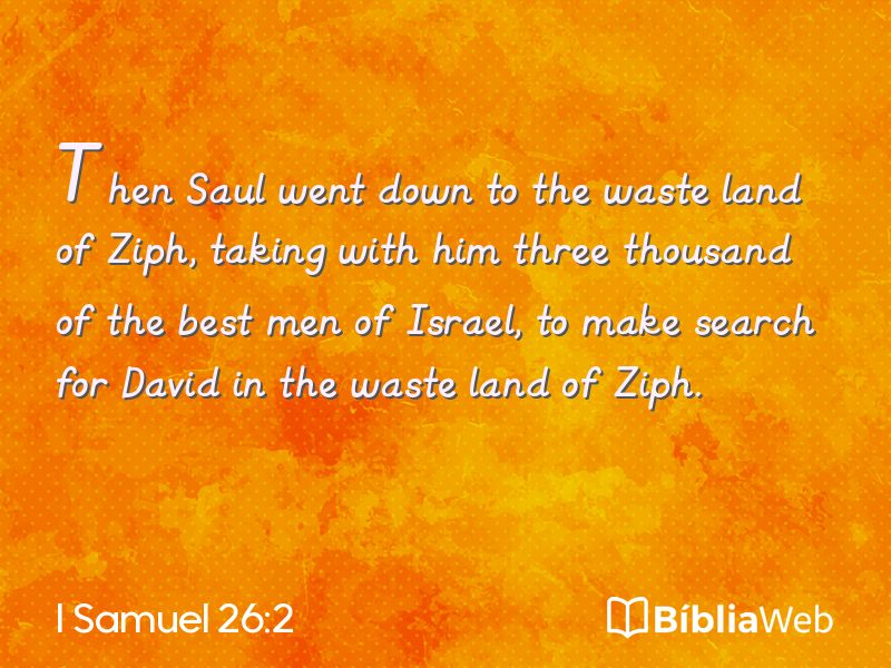 I Samuel 26:2 em imagem para compartilhar