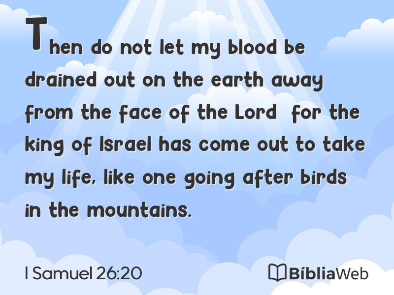 I Samuel 26:20 em imagem para compartilhar