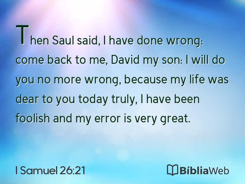 I Samuel 26:21 em imagem para compartilhar