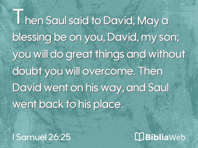 I Samuel 26:25 em imagem para compartilhar