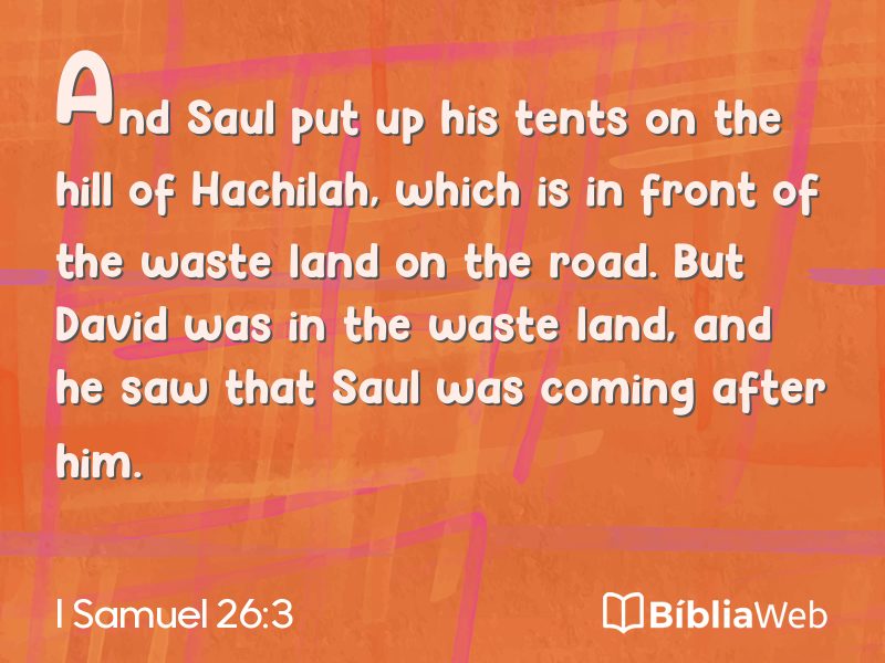 I Samuel 26:3 em imagem para compartilhar