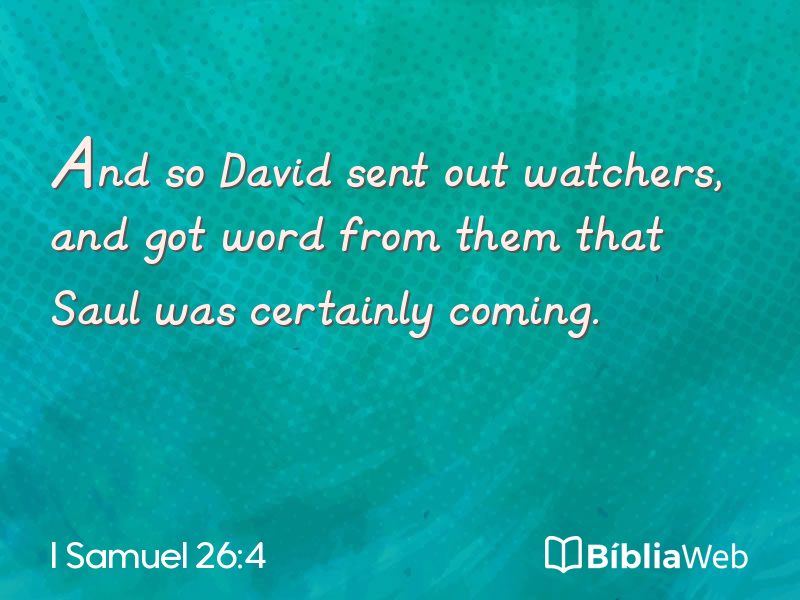 I Samuel 26:4 em imagem para compartilhar