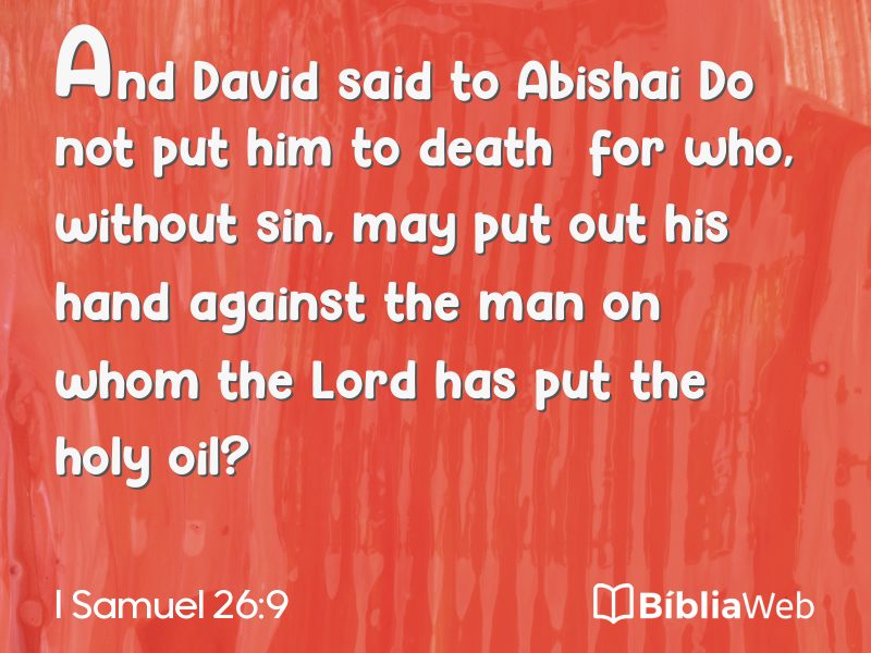 I Samuel 26:9 em imagem para compartilhar
