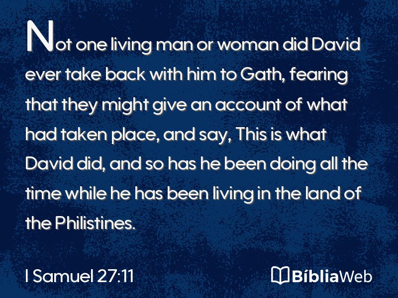 I Samuel 27:11 em imagem para compartilhar
