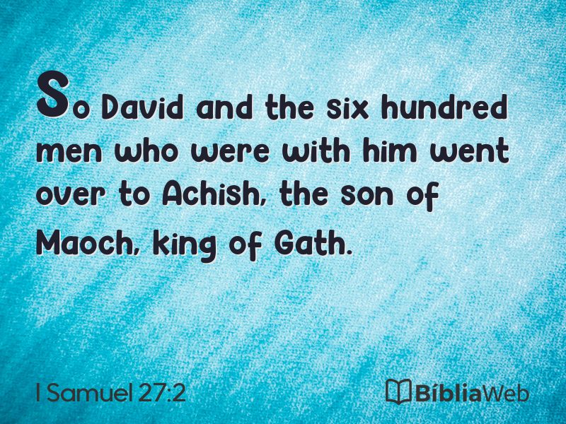 I Samuel 27:2 em imagem para compartilhar