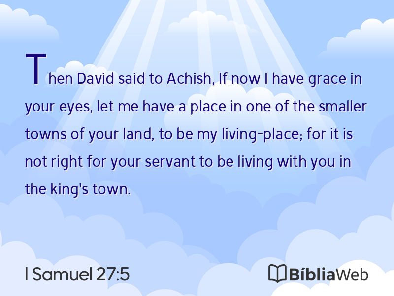 I Samuel 27:5 em imagem para compartilhar