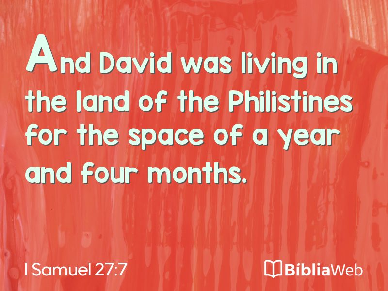 I Samuel 27:7 em imagem para compartilhar