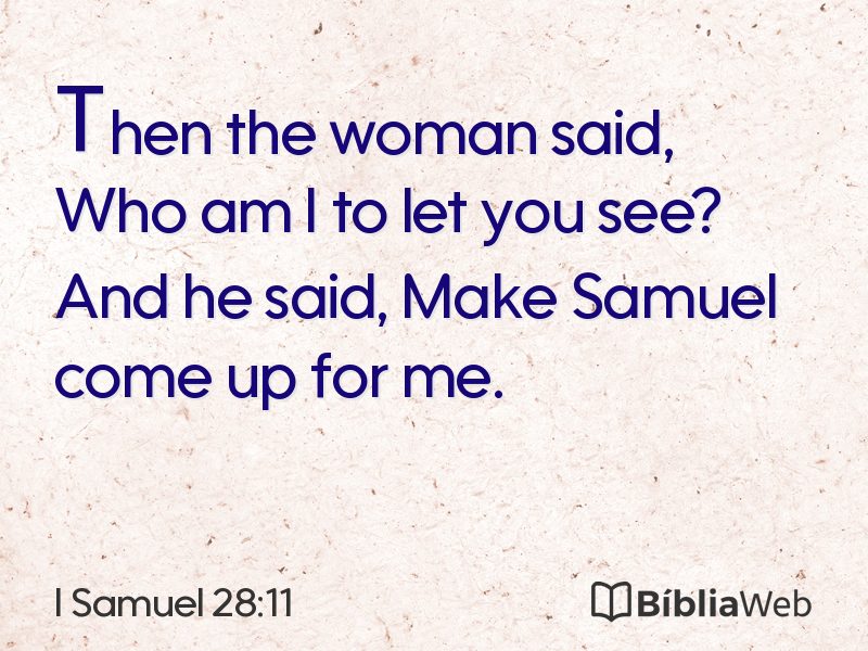 I Samuel 28:11 em imagem para compartilhar