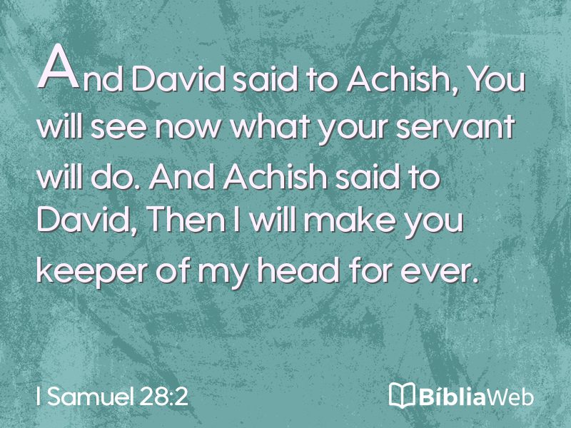 I Samuel 28:2 em imagem para compartilhar