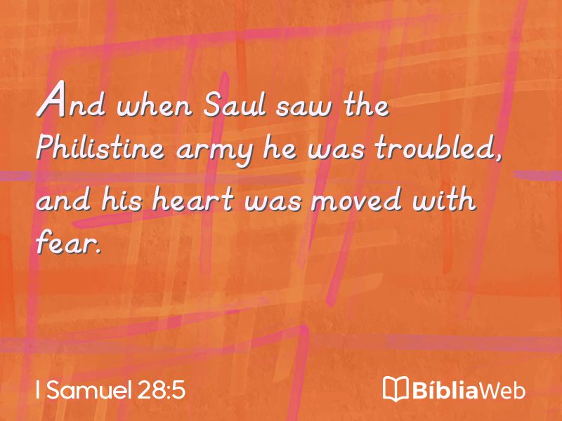 I Samuel 28:5 em imagem para compartilhar
