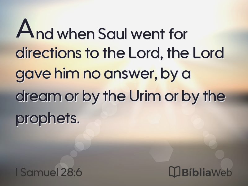 I Samuel 28:6 em imagem para compartilhar