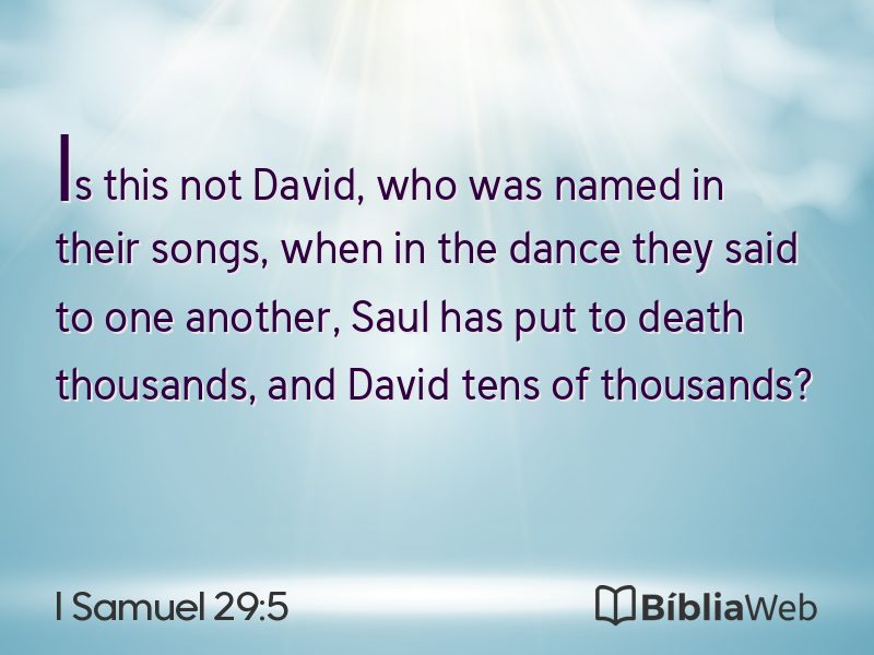 I Samuel 29:5 em imagem para compartilhar