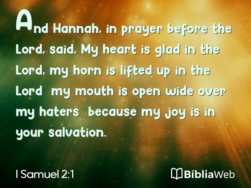 I Samuel 2:1 em imagem para compartilhar