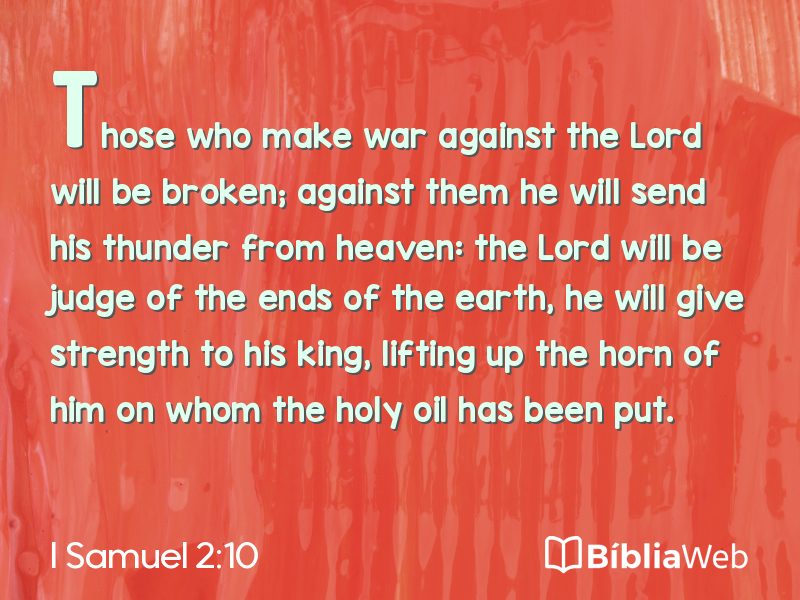 I Samuel 2:10 em imagem para compartilhar