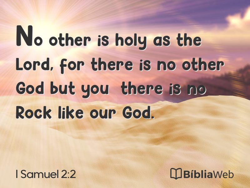 I Samuel 2:2 em imagem para compartilhar