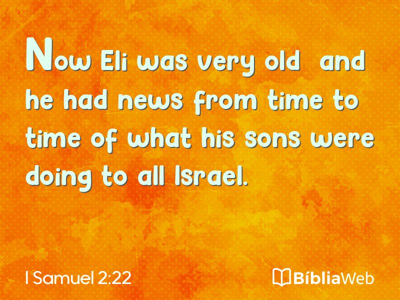I Samuel 2:22 em imagem para compartilhar