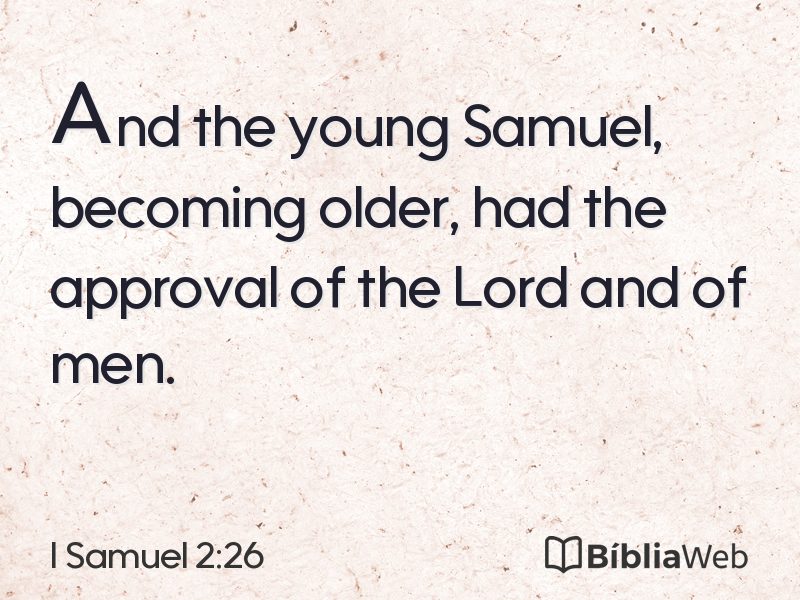 I Samuel 2:26 em imagem para compartilhar