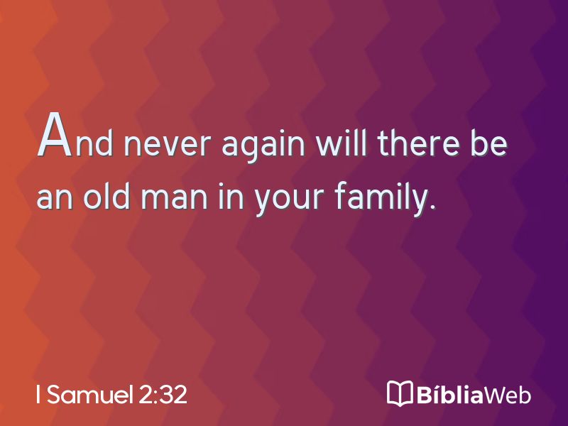 I Samuel 2:32 em imagem para compartilhar