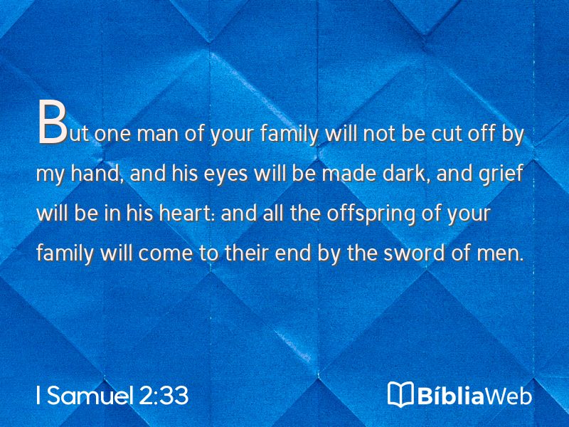 I Samuel 2:33 em imagem para compartilhar