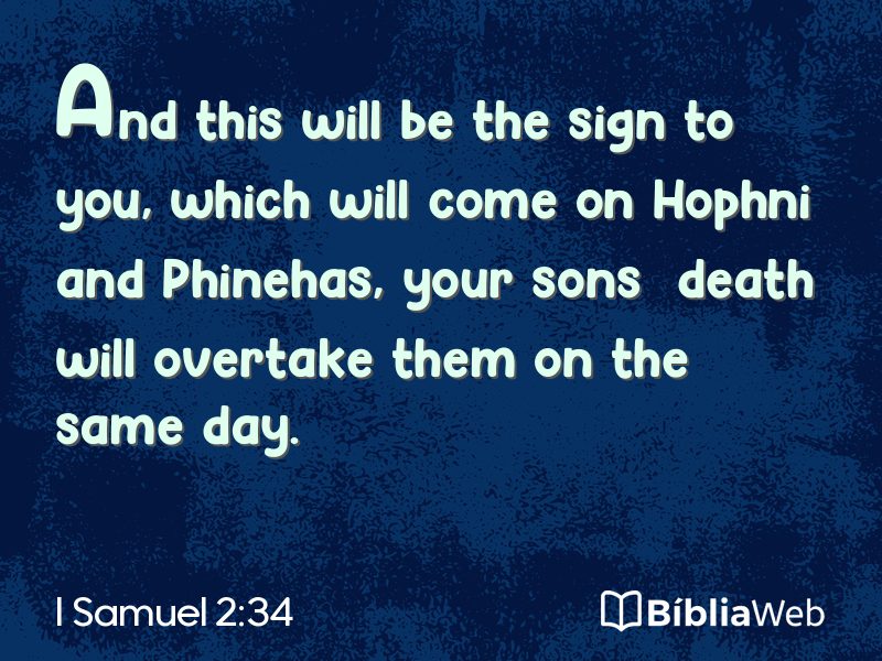 I Samuel 2:34 em imagem para compartilhar