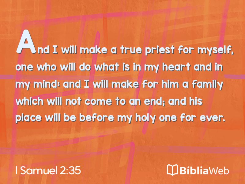 I Samuel 2:35 em imagem para compartilhar
