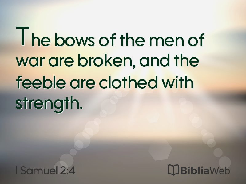 I Samuel 2:4 em imagem para compartilhar