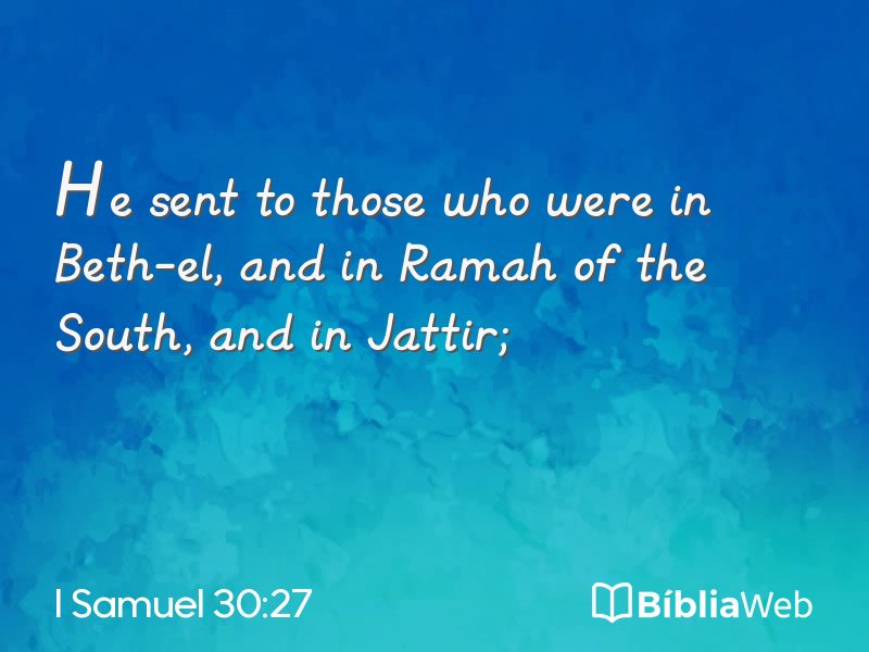 I Samuel 30:27 em imagem para compartilhar