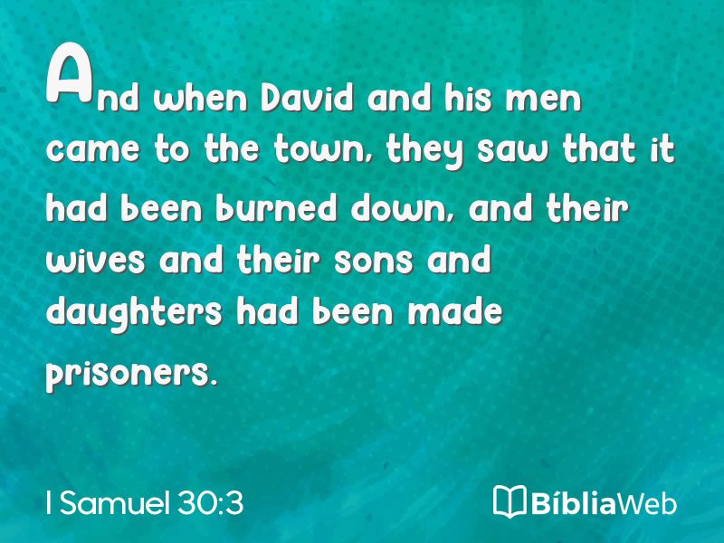 I Samuel 30:3 em imagem para compartilhar