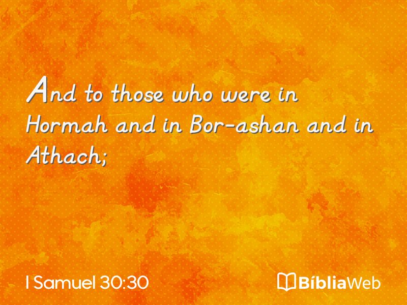 I Samuel 30:30 em imagem para compartilhar