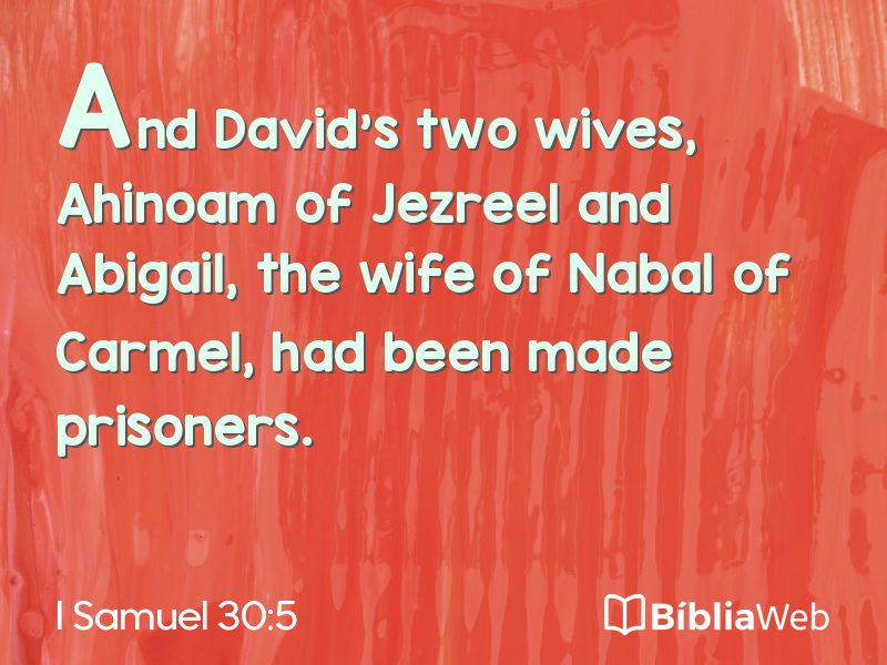 I Samuel 30:5 em imagem para compartilhar