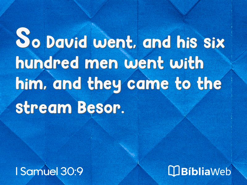 I Samuel 30:9 em imagem para compartilhar