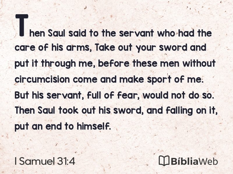 I Samuel 31:4 em imagem para compartilhar