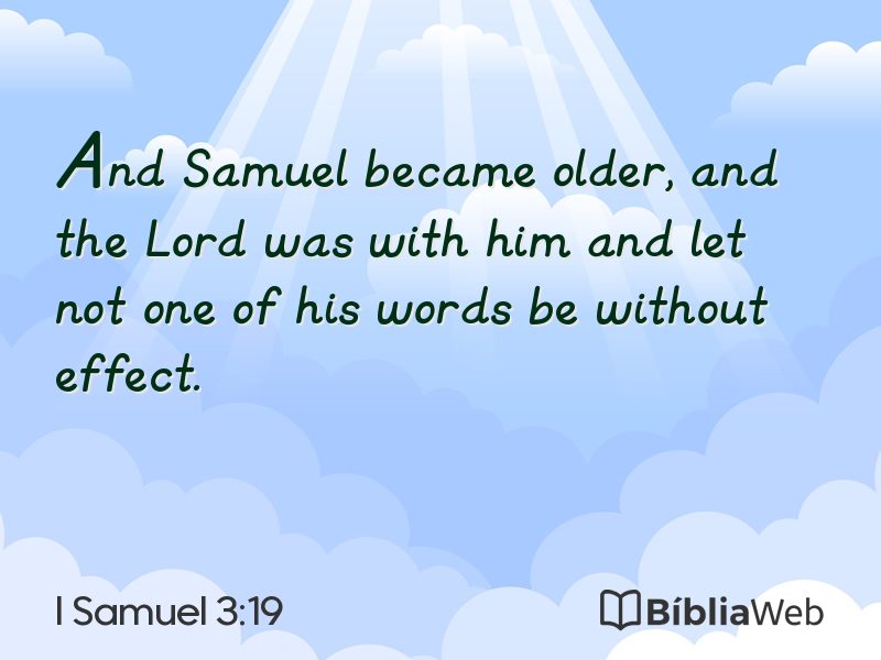 I Samuel 3:19 em imagem para compartilhar