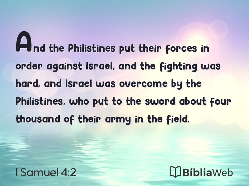 I Samuel 4:2 em imagem para compartilhar