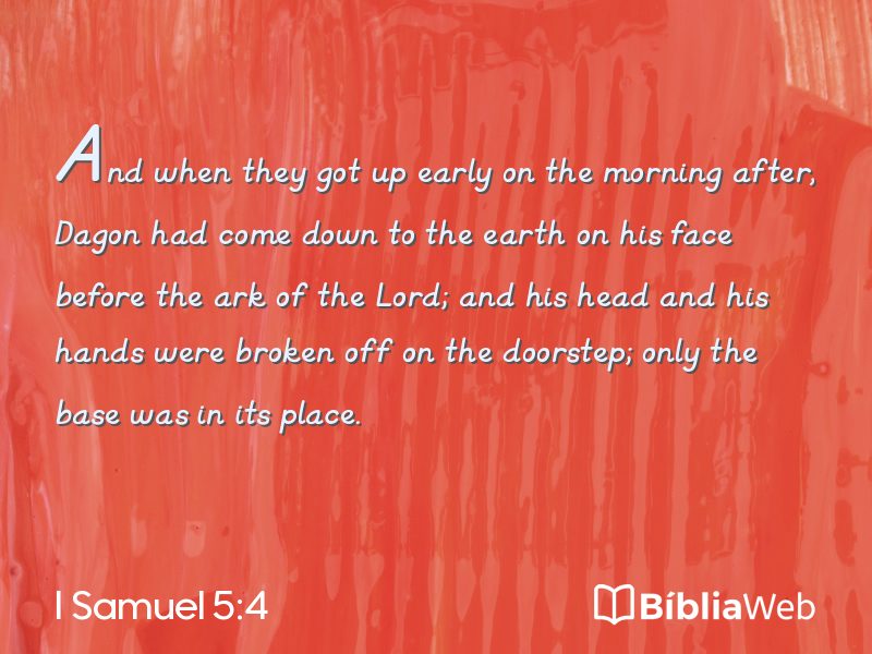 I Samuel 5:4 em imagem para compartilhar
