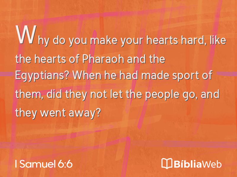 I Samuel 6:6 em imagem para compartilhar