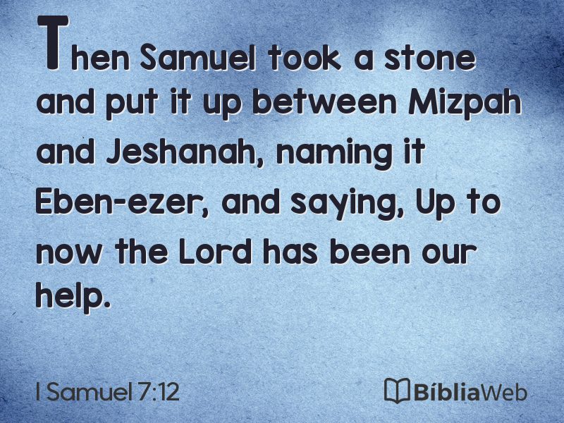 I Samuel 7:12 em imagem para compartilhar