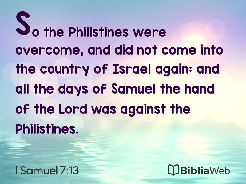 I Samuel 7:13 em imagem para compartilhar