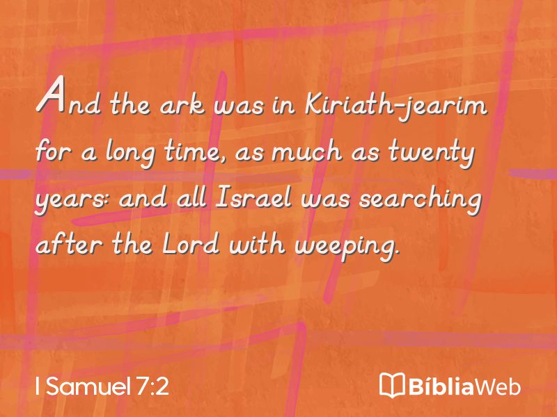 I Samuel 7:2 em imagem para compartilhar