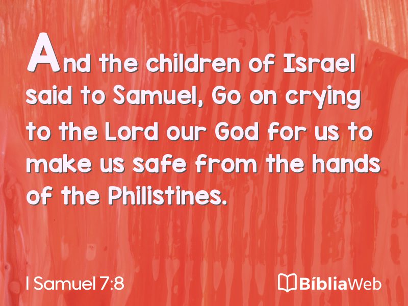 I Samuel 7:8 em imagem para compartilhar